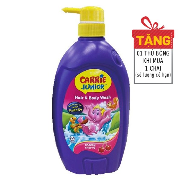 Sữa Tắm Gội Carrie Junior Cherry 700G