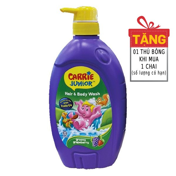 Sữa Tắm Gội Carrie Junior Grapeberry 700G