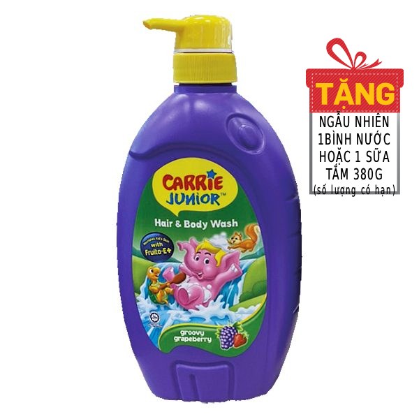 Sữa Tắm Gội Carrie Junior Grapeberry 700G