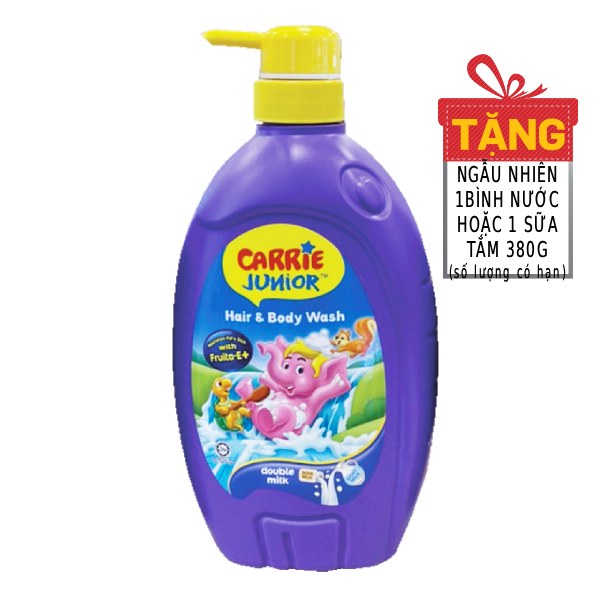 Sữa Tắm Gội Carrie Junior Double Milk 700G