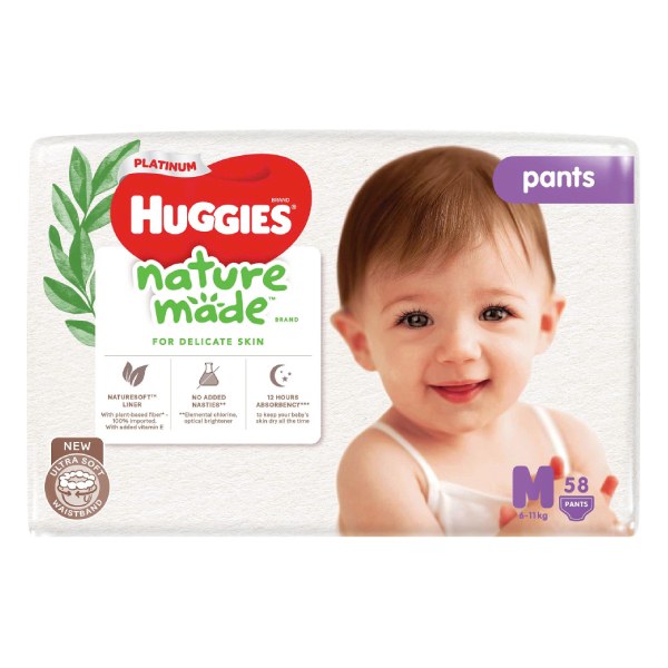 Tã Quần Huggies Naturemade M58