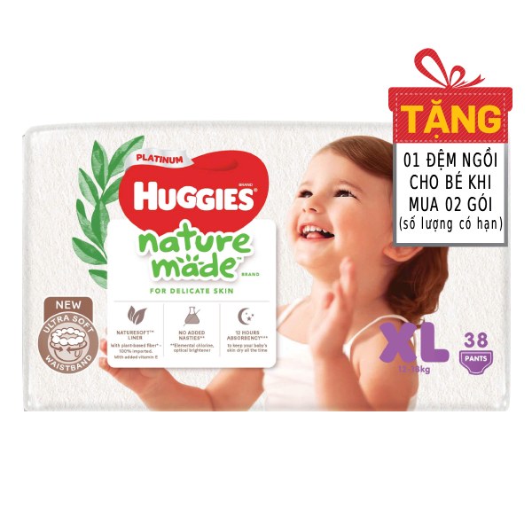 Tã Quần Huggies Naturemade XL38