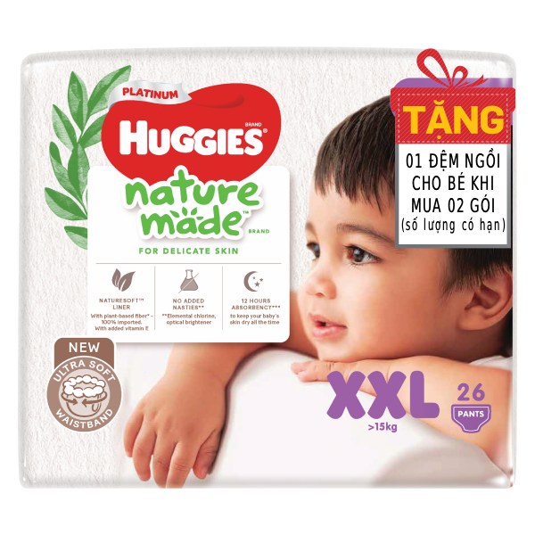 Tã Quần Huggies Naturemade XXL26