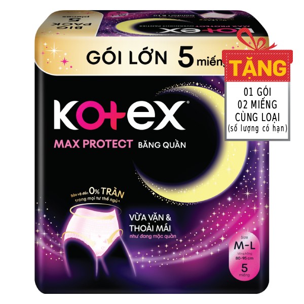 Băng Vệ Sinh Quần Kotex M-L 5 Miếng