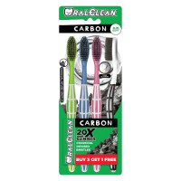 Bộ 3+1 Bàn Chải Đánh Răng Oral Clean Carbon Slimsoft