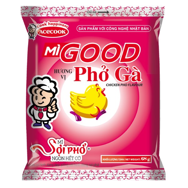 Mì Acecook Good Hương Phở Gà Gói 68G