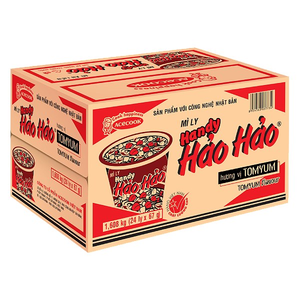 Mì Handy Hảo Hảo Tomyum Thùng 24 Ly 67G