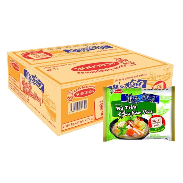 Hủ Tiếu Nhịp Sống Nam Vang Chay Thùng 30 Gói 70G