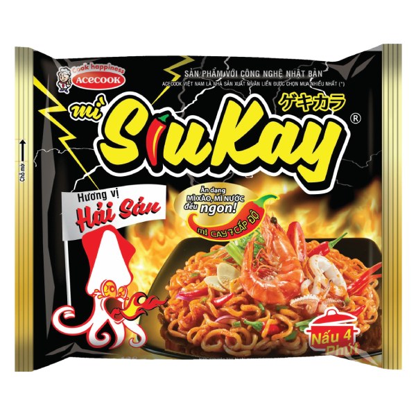 Mì Siukay Acecook Hải Sản 128G