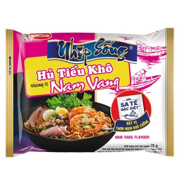Hủ Tiếu Khô Nhịp Sống Vị Nam Vang Gói 72G