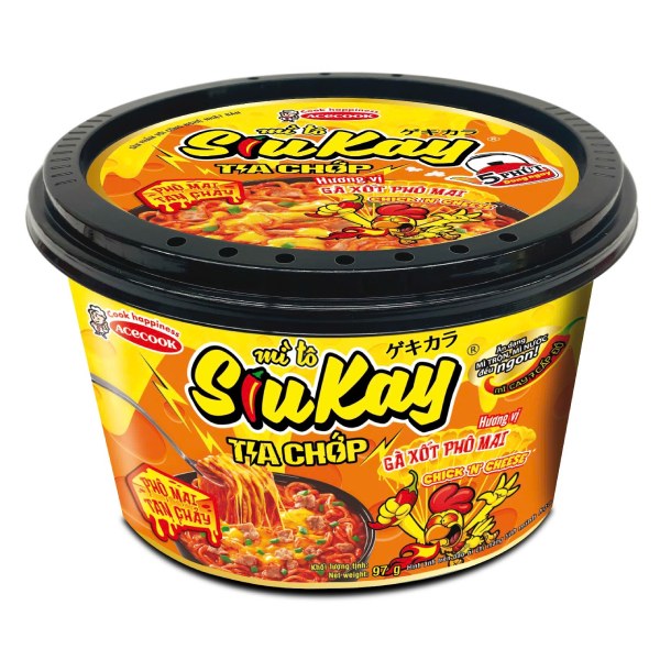 Mì Siukay Tia Chớp Gà Xốt Phô Mai Tô 97G