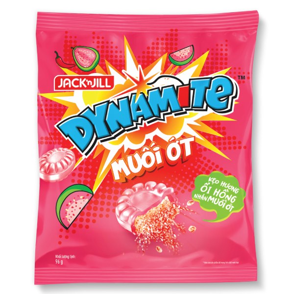Kẹo Dynamite Ổi Hồng Muối Ớt 96G