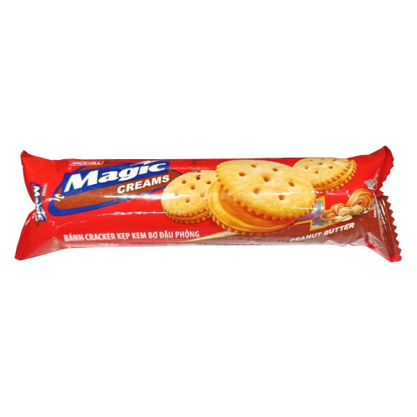Bánh Magic Cracker Kem Đậu Phộng Gói 108G