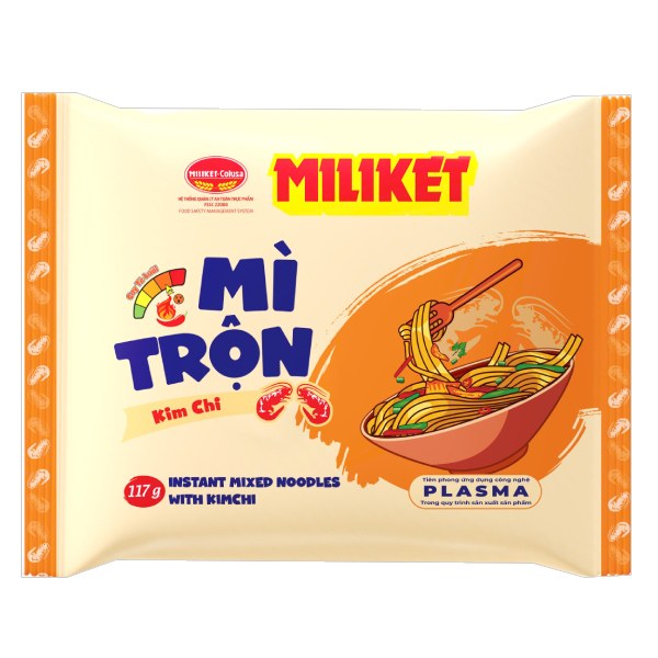 Mì Trộn Miliket Vị Kim Chi Gói 117G