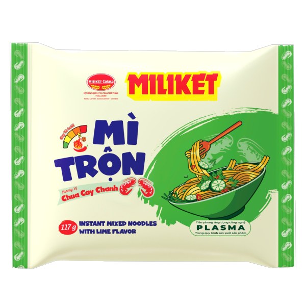 Mì Trộn Miliket Vị Chua Cay Chanh Gói 117G