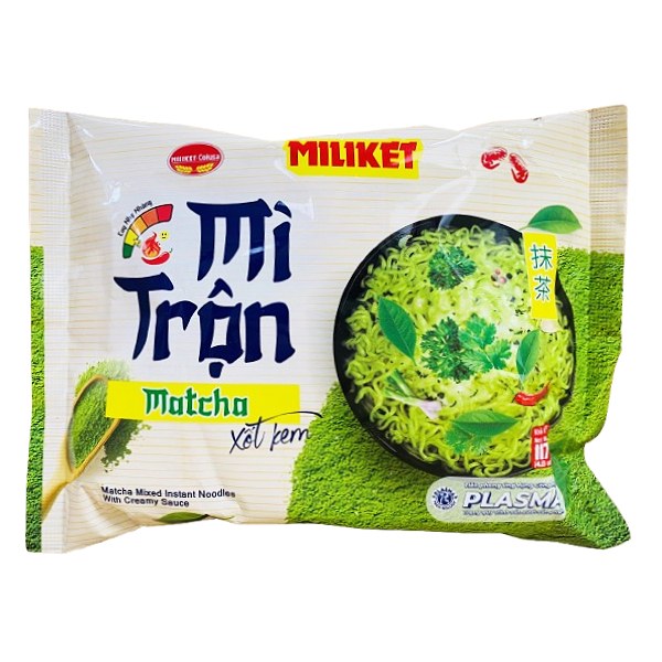 Mì Trộn Miliket Vị Matcha Xốt Kem Gói 117G