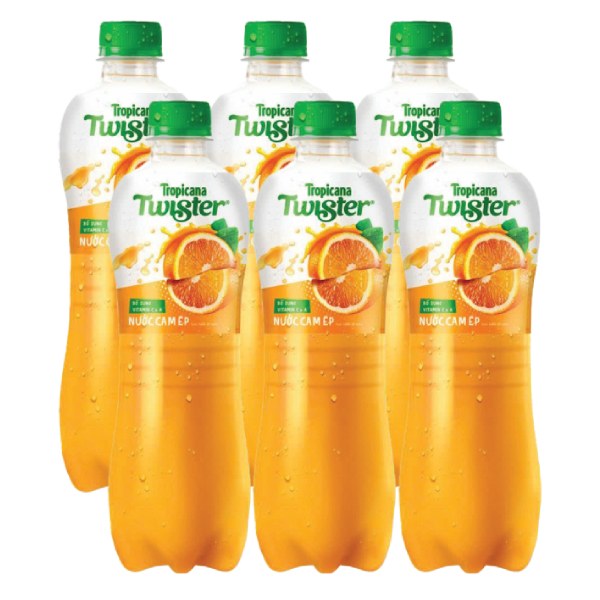 Nước Ép Cam Twister Lốc 6 Chai 450Ml