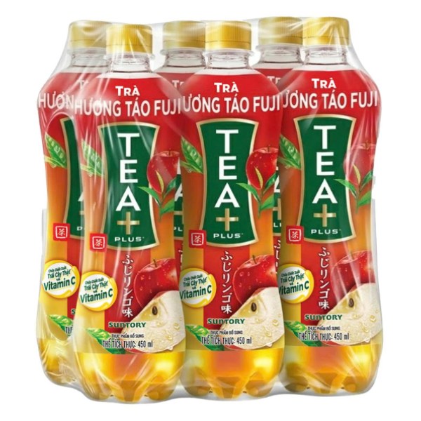 Trà Ô Long Tea Plus Vị Táo Lốc 6 Chai 450Ml