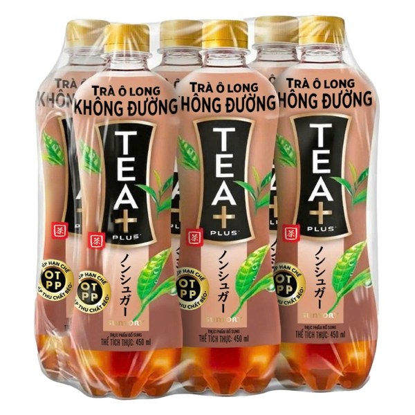Trà Ô Long Tea Plus Không Đường Lốc 6 Chai 450Ml