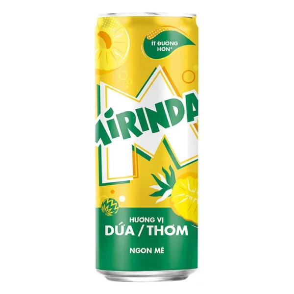 Nước Ngọt Mirinda Dứa Sleek Lon 320Ml