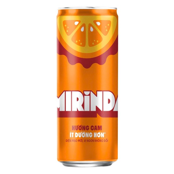 Nước Ngọt Mirinda Cam Sleek Lon 320Ml