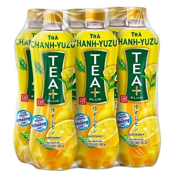 Trà Ô Long Tea Plus Chanh Yuzu Lốc 6 Chai 450Ml