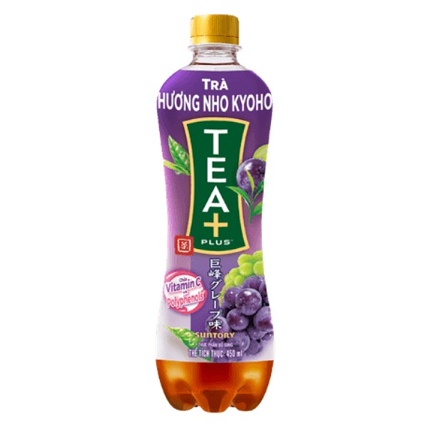Trà Ô Long Tea Plus Nho Kyoho Chai 450Ml