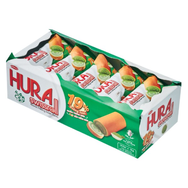 Bánh Bông Lan Hura Swissroll Hương Cốm 180G