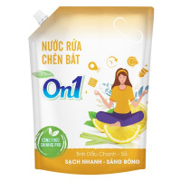 (Only Emartmall) Nước Rửa Chén ON1 Chanh Sả Túi 3.2KG