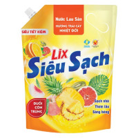 (Only Emartmall) Nước Lau Sàn Lix Siêu Sạch Hương Trái Cây Túi 3.2L
