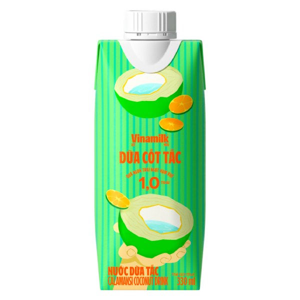 (Only Emartmall) Nước Dừa Tắc Vinamilk Hộp 330Ml