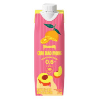 (Only Emartmall) Nước Ép Vinamilk Cam Đào Collagen Hộp 275Ml