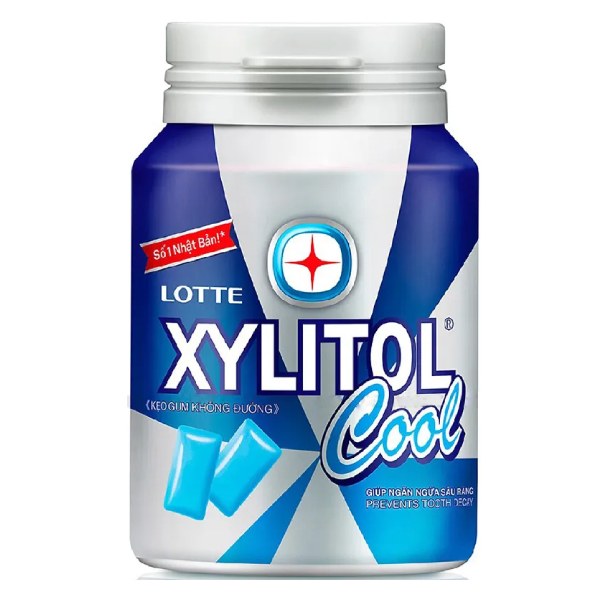 Kẹo Cao Su Xylitol Super Cool Hũ 55.1G Kẹo Cao Su Xylitol Super Cool Hũ 55.1G
