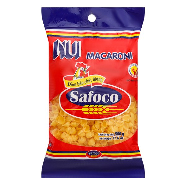 Nui Safoco Hình Sò Gói 500G