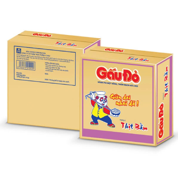 Mì Gấu Đỏ Thịt Bằm Thùng 30 Gói 63G