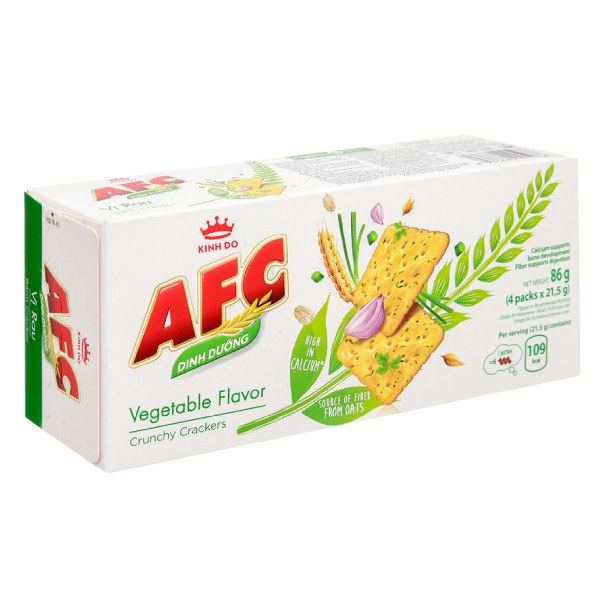 Bánh AFC Dinh Dưỡng Vị Rau Hộp 86G