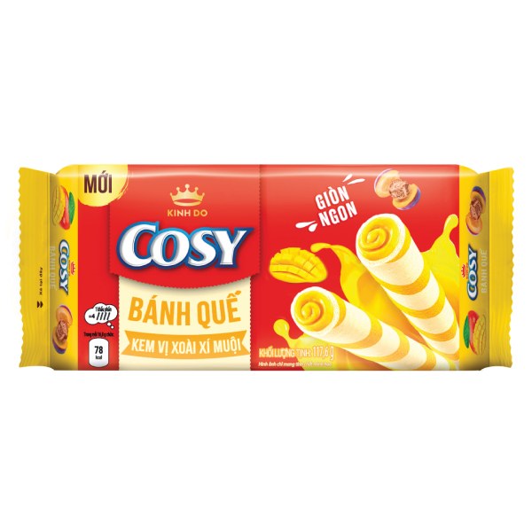 Bánh Quế Cosy Xoài Xí Muội 117.6G