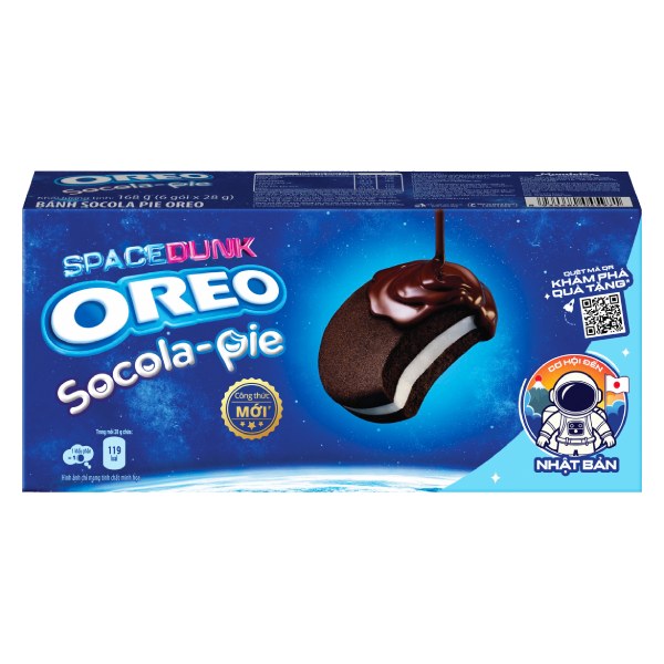 Bánh Oreo Socola Pie Cadbury Oreo Hộp 168G