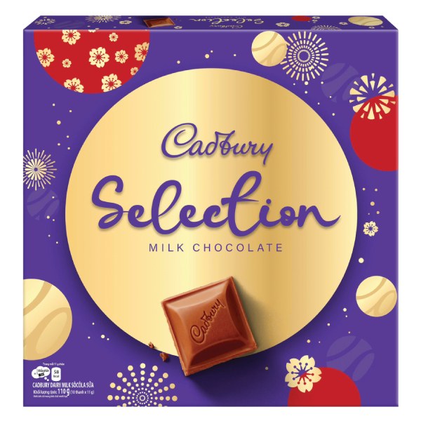 (Mẫu Tết) Socola Cadbury Sữa Hộp 110G
