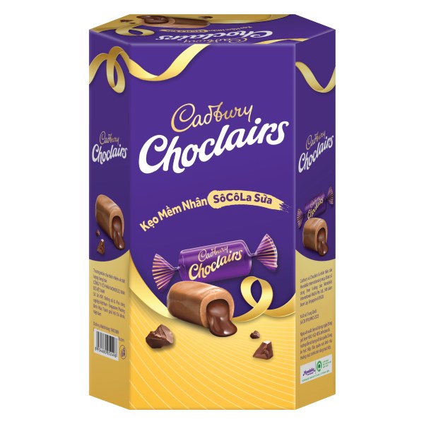 Kẹo Mềm Cadbury Choclairs Nhân Socola Sữa Hộp 99G