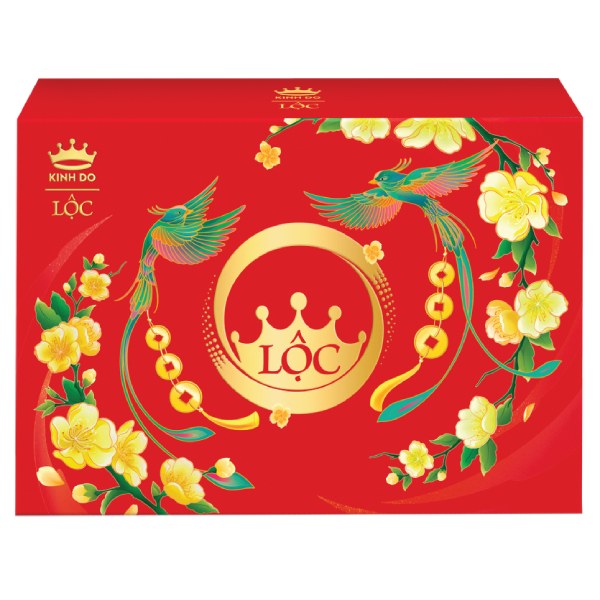 Hộp Quà Tết Kinh Đô Lộc Phú Quý Đỏ 795.4G