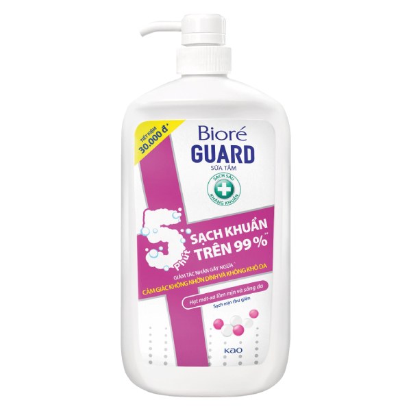 Sữa Tắm Biore Guard Kháng Khuẩn Sạch Mịn 1.2Kg