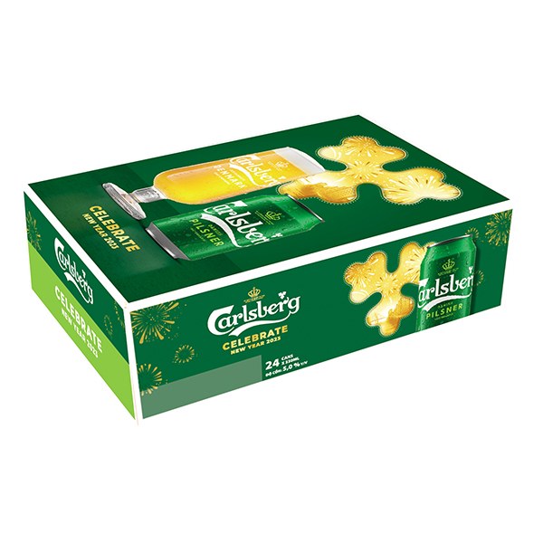 Bia Carlsberg Danish Pilsner Thùng 24 Lon 330Ml