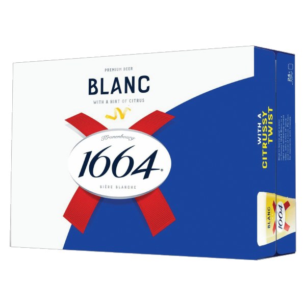 Bia Kronenbourg 1664 Blanc Thùng 24 Lon 330Ml