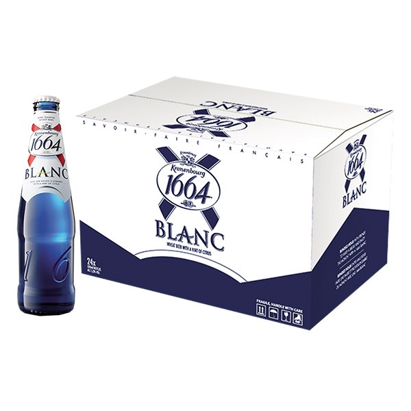 Bia Kronenbourg 1664 Blanc Thùng 24 Chai 330Ml