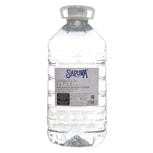 Nước Tinh Khiết Sapuwa Không Vòi 5L