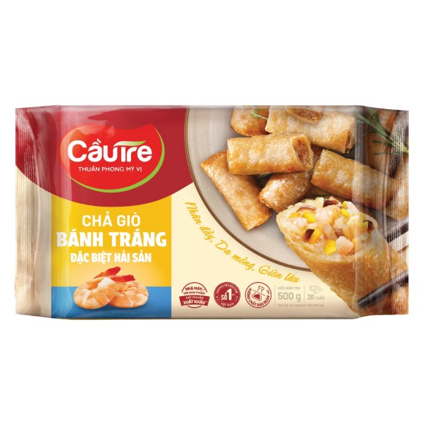 Chả Giò Cầu Tre Đặc Biệt Hải Sản Gói 500G