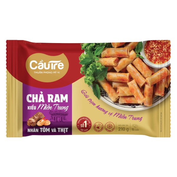 (Only Emartmall) Chả Ram Cầu Tre Kiểu Miền Trung Tôm Thịt 210G