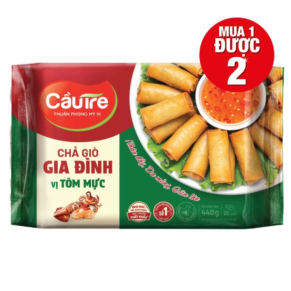 Chả Giò Cầu Tre Gia Đinh Tôm Mực 440G