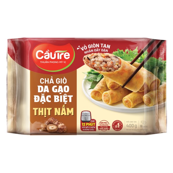 Chả Giò Da Gạo Cầu Tre Thịt Nấm 400G